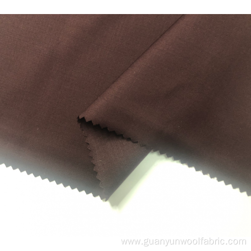 Solid worsted wool polyester australian wool suit fabric
